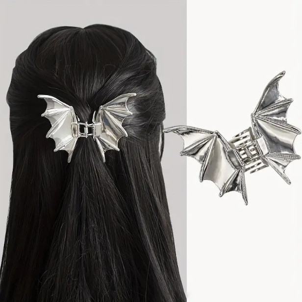 70g Weight Hair Claws Hair Accessories Type 1 Piece Quantity Holiday, Festival Occasion Alloy Material Halloween Festival Bat Pattern Women's Gender Simple Style, Classic Style Style Halloween Simple Style Classic Style Women's Bat Alloy Hair Claws 6