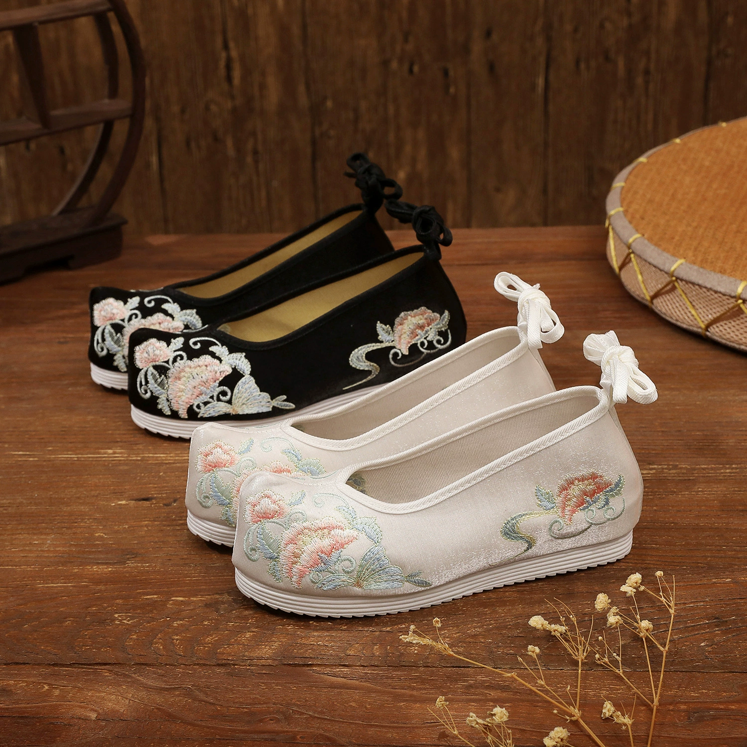 Новинка 3cm года, универсальная студенческая обувь Hanfu в древнем стиле на плоской подошве в стиле ретро на толстой подошве.