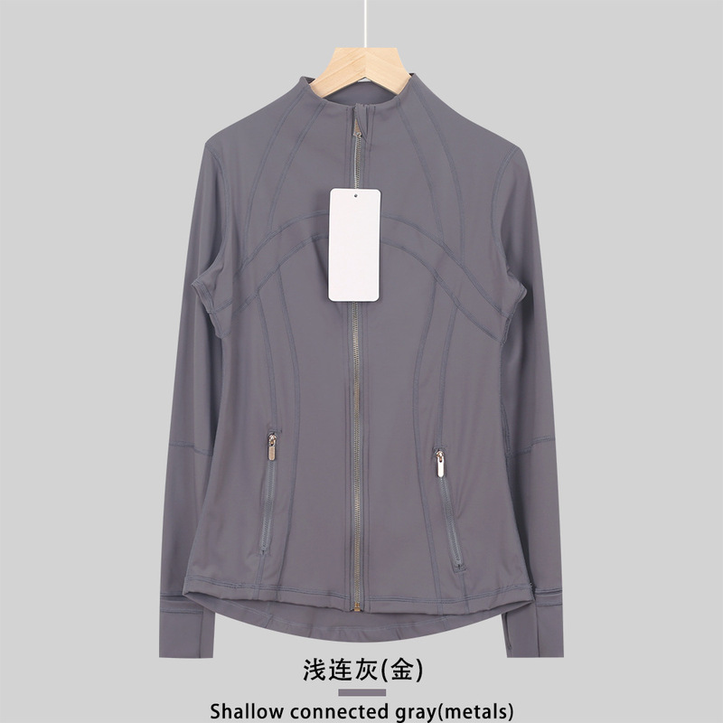 LULULACIE立领夹克金拉链DF外套上衣长袖女士健身运动跑步瑜伽服|undefined