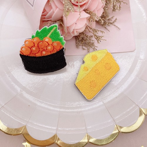 Treasure No. 1 Funny Food Sushi Embroidery Bangs Stickers Fixed Magic Stickers Posting Children's Broken Hair Stickers Magic Stickers