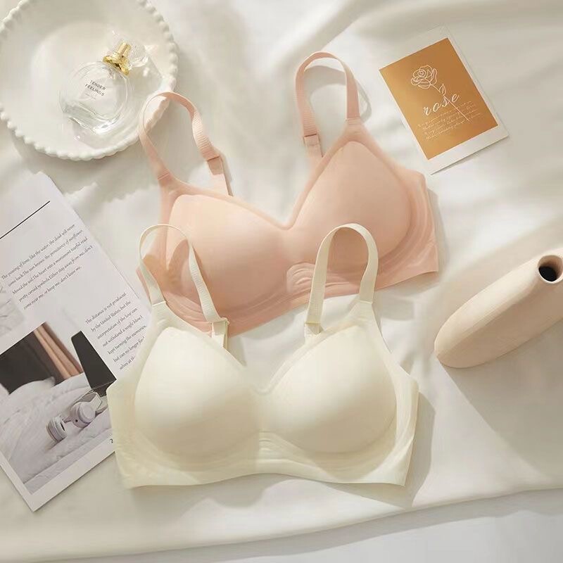 Wire-Free Small Bust Push-Up Adjustable Bra for Women, Summer Thin Breathable Seamless Comfortable Full Cup Underwear Wire-Free Small Bust Push-Up Adjustable Bra for Women, Summer Thin Breathable Seamless Comfortable Full Cup Underwear