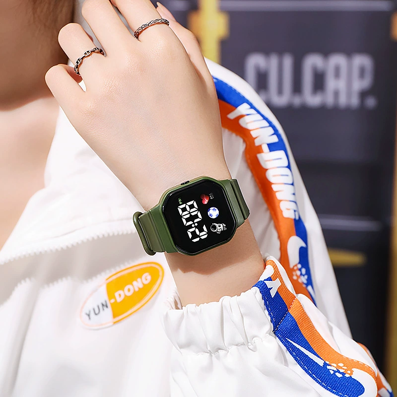 Space digital watch Capacious, high-quality dial, multi-color options
