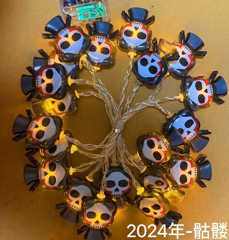 クロスボーダー Amazon ハロウィンライトストリングシーンレイアウト LED カボチャゴーストライトストリング屋外ホリデーデコレーション LED ライト|undefined