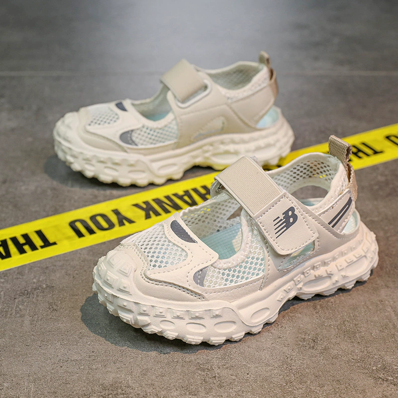 Спортивные сандалии для мальчиков с одной сетью 2025 летняя мода для девочек