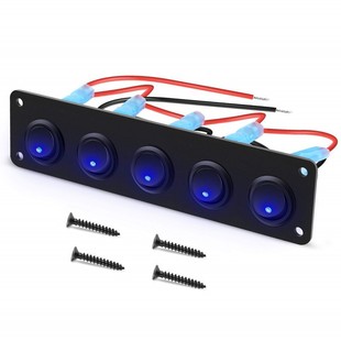 Boat Type Switch Cat Eye Switch Combination Panel Car Modification Yacht Rv Electronic Appliance Control Button Switch