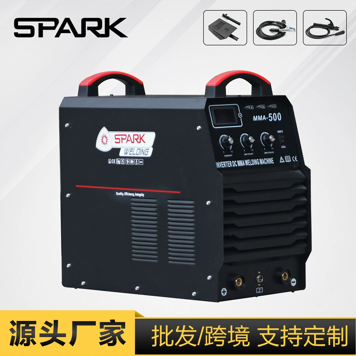 Многофункциональный инверторный сварочный аппарат SPARK для трансграничного поиска, ручной сварочный аппарат постоянного тока MMA-500, мощный вторичный сварочный аппарат