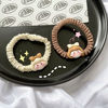 Cute Japanese cartoon milk tea, brand hair rope, hairgrip, simple and elegant design