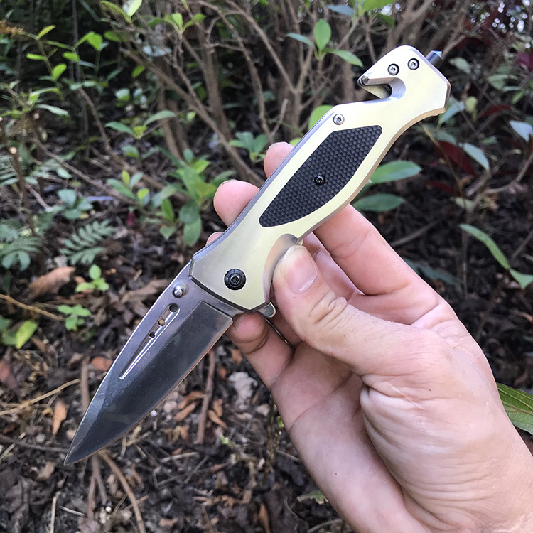 厂家批发刀具防身折叠刀精致户外战术刀野营求生水果刀多用折刀