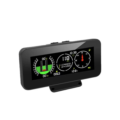 Car Hud Head-Up Display Universal Gps Speedometer Altitude Compass Off-Road Slope Meter Hd (Vehicle HUD) - m60-english-version