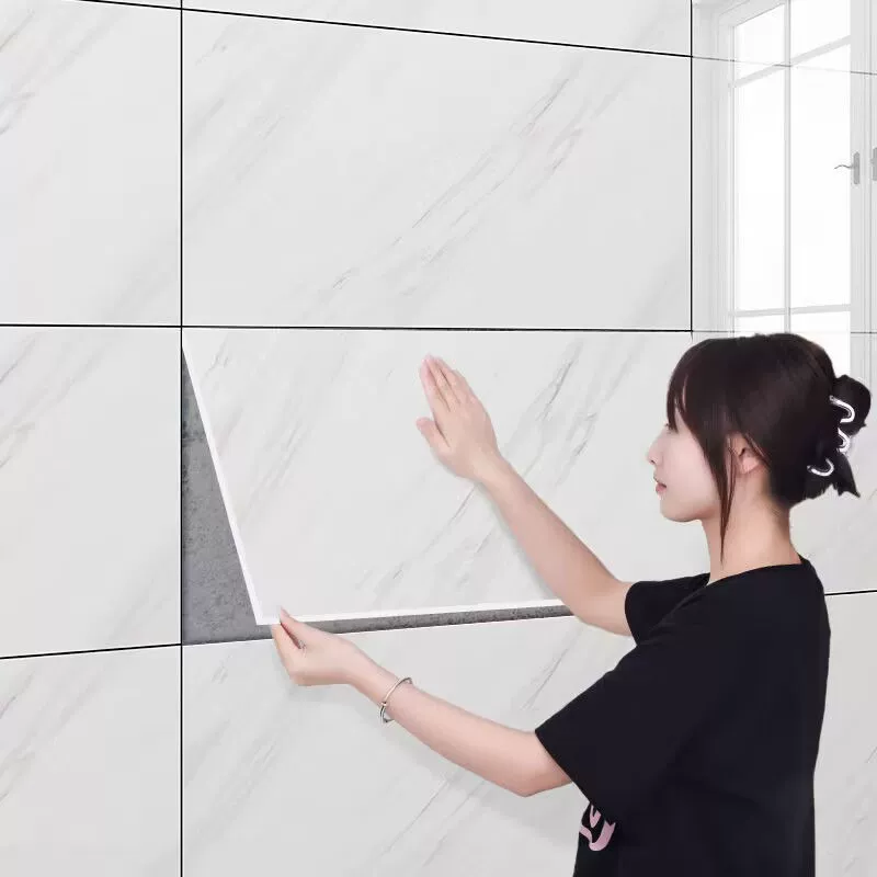 Imitation Marble Wall Sticker Panel, aluminum-plastic, 30×60 cm, self-adhesive decorative tile
