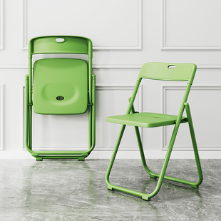Folding Chair Home Dormitory College Student Office Stool Outdoor Balcony Leisure Dining Chair Plastic Backrest Computer Chair