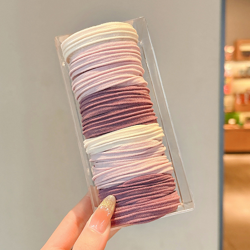 Cuerdas de cabello de dopamina para mujeres sin costuras, cuerdas de cabeza de alta elasticidad, anillo de cabello de correa simple y duradero, adorable tocado de niña