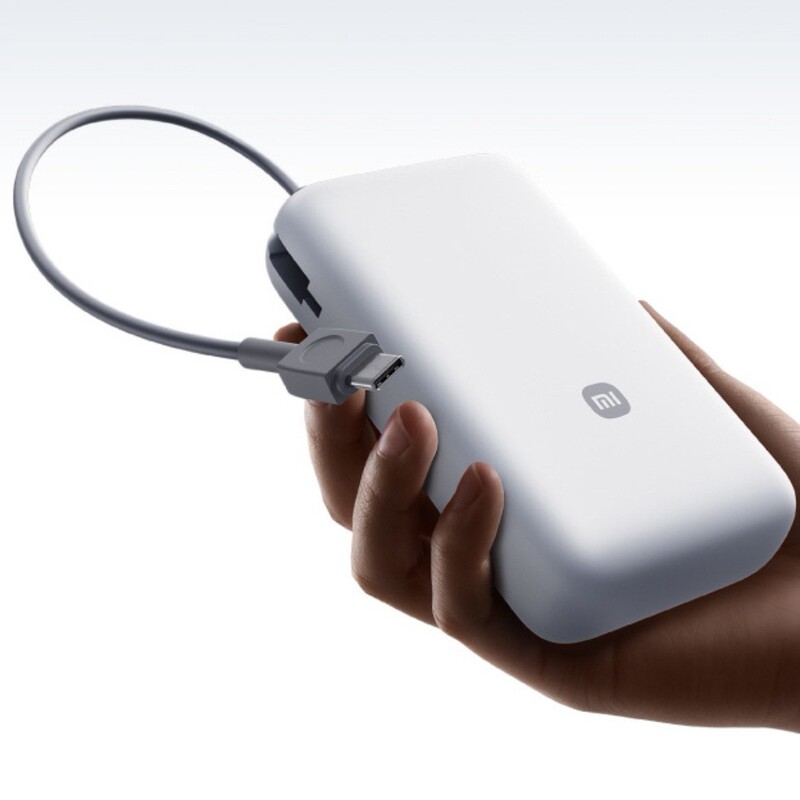 Xiaomi Mijia 内蔵ケーブルパワーバンク 20000 22.5W 内蔵ケーブル双方向急速充電超大容量ポータブル|undefined