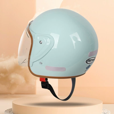 helmet men's four seasons universal battery – Motosiklet kaskı (dəbilqə) - ice-crystal-orchid