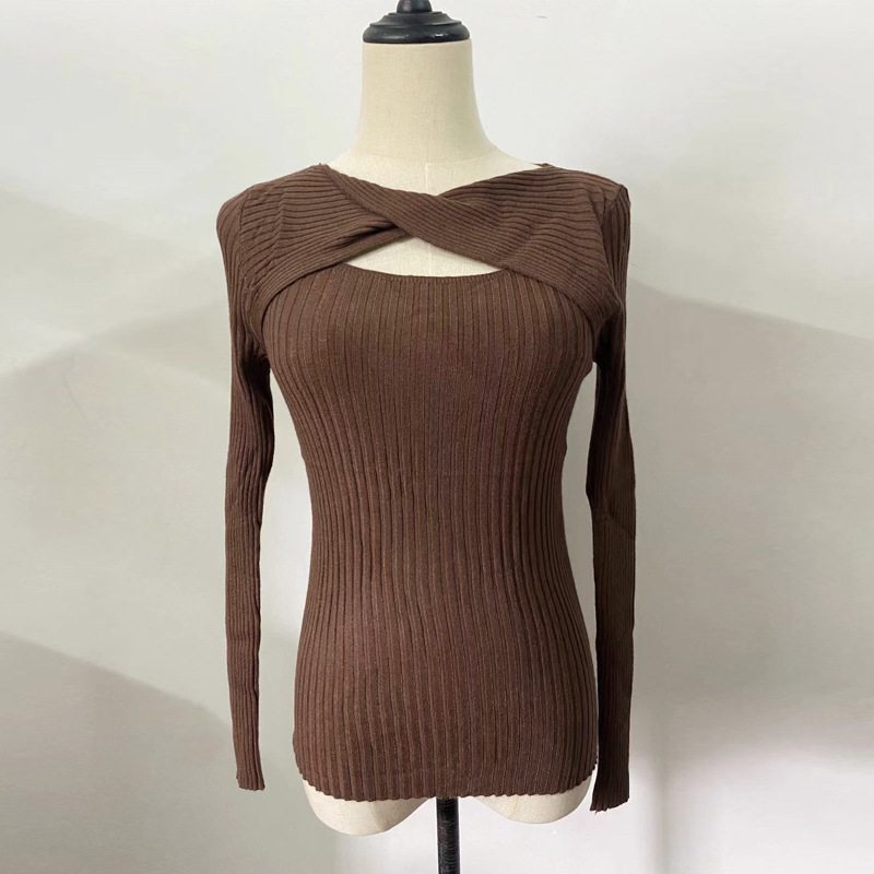 154g Weight Long Sleeve Sleeve Length Pullovers Placket Type Regular Sleeve Sleeve Type Polyester Fabric Type Regular Top Length Sweater Tops Type Holiday, Daily Occasion U Neck Neckline Slim Fit Type Solid Color Pattern Winter, Autumn Season Women's Gender Elegant, Streetwear Style Wholesale Women's Elegant Streetwear Solid Color Long Sleeve Sweaters & Cardigans 33