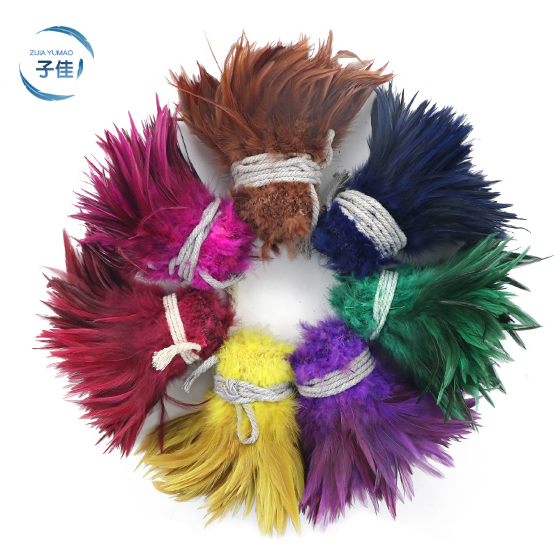 Feather wholesale 5-6-inch red-pointed feather clothing clothing…