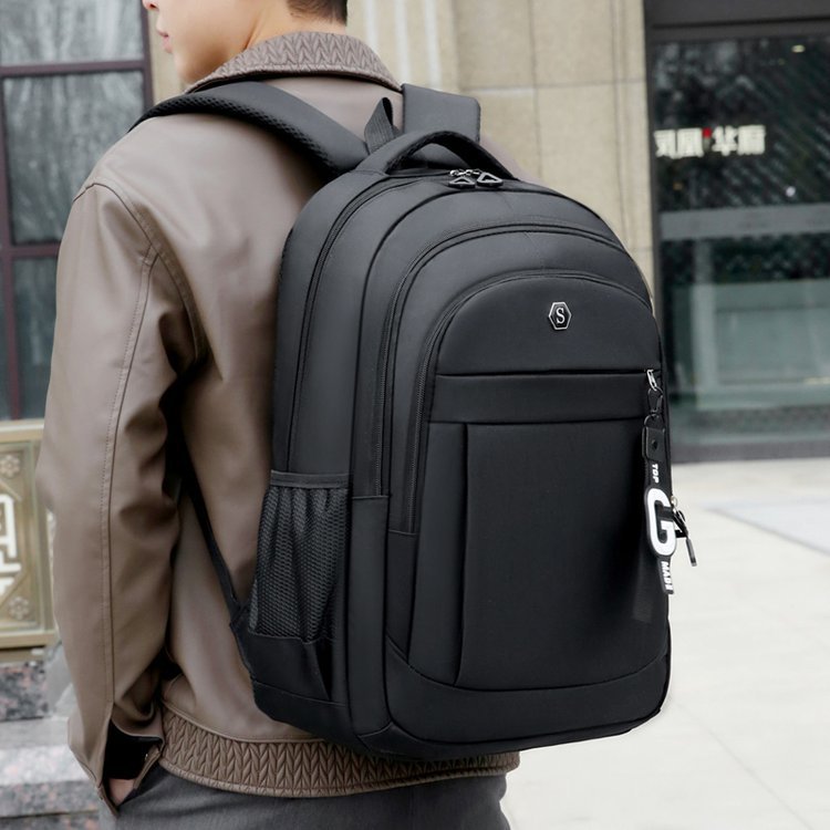 Nueva mochila de negocios para hombres, alta sensación, mochila de hombro simple, bolso de computadora de viaje duradero para estudiantes