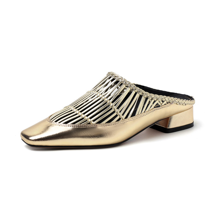 Paula McArdle シルクスクリーン　Dog and Bone CHIKO Chardon Square Toe Block Heels Clogs/Mules Shoes