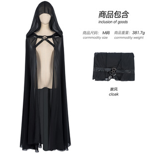 2025 Cross-Border Amazon New Medieval Renaissance Halloween Cloak Stage Performance Costume
