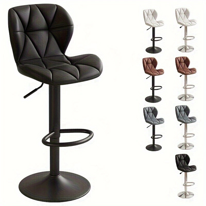 Front Desk High Stool Bar Chair Modern Simple Household Rotatable Lifting Backrest Chair Nordic Style Bar Chair