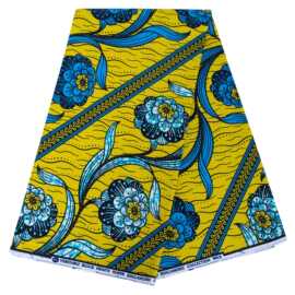 现货代发非洲蜡布双面棉质几何印花面料african fabric外贸布料