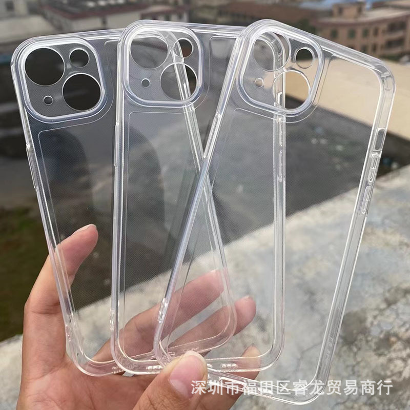 Groove shell for apple 16 transparent phone case glue drop iphone 16promax material shell pm/16pro