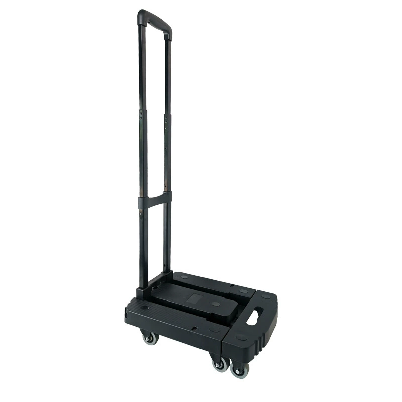 Handheld folding flatbed truck, adjustable cart