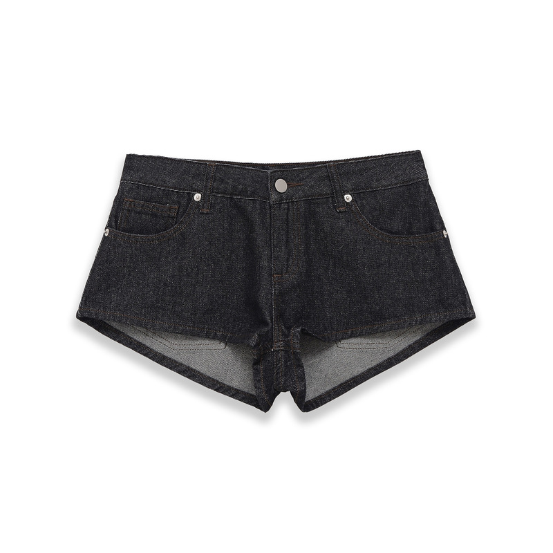 Foreign Trade Order! New Summer Women's Versatile Low-Waist Pocket Mini Denim Casual Shorts 6929001