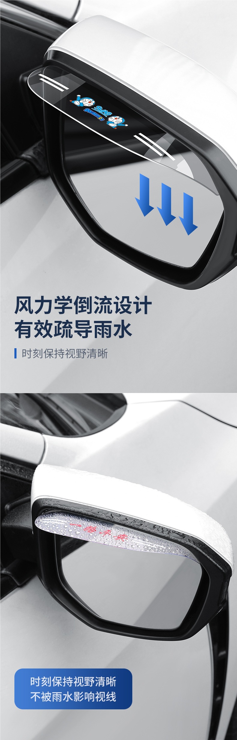 Rearview Mirror Rain Eyebrow for Honda CRV Vezel XRV Accord Civic Crider