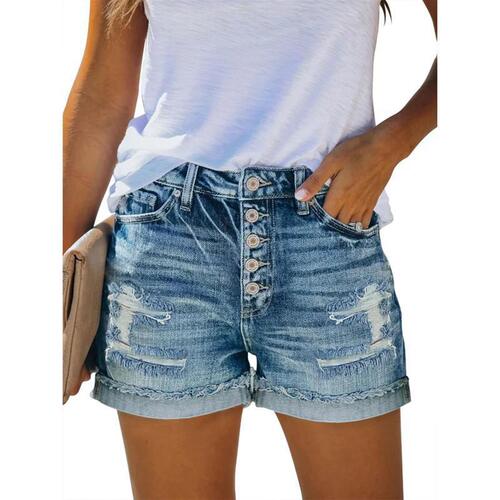 Women's Casual Denim Shorts Summer Jeans Stretchy Hot Short
