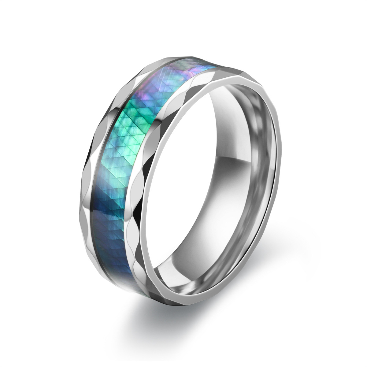 1 Piece Quantity Fashion Rhombus Stainless Steel Plating Rings 1 Piece