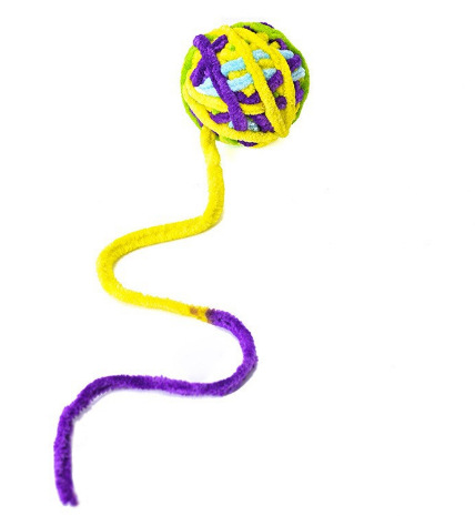 Transfronterizo Amazon suministros para mascotas gato auto-Hola aliviar la mordedura de congestión divertido gato Bola de juguete Bell Bola de lana de color