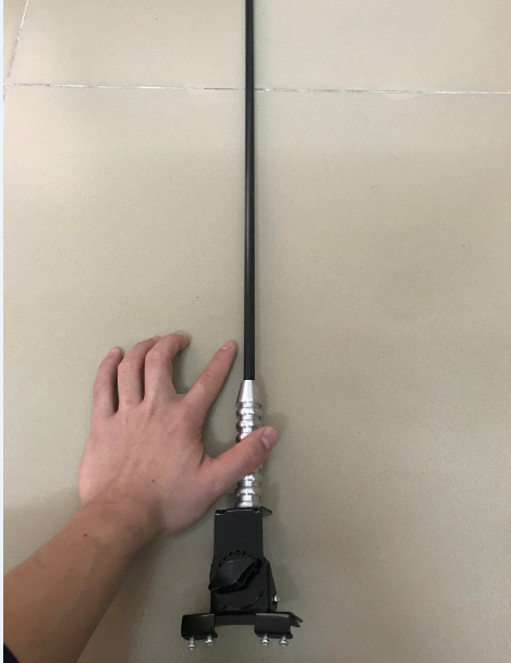 Bold hard rod 1 m long stainless steel car decorative antenna SUV car clip modified flagpole