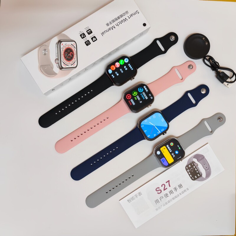 S27 Smartwatch Huaqiangbei Large Battery Sports Health Magnetic Charger Heart Rate Multi-Function S27 Smartwatch Huaqiangbei Large Battery Sports Health Magnetic Charger Heart Rate Multi-Function