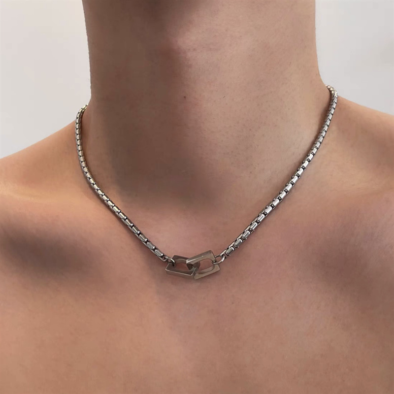 Herren Cuban Link Armband Aus Edelstahl Wasserfest Und Robust_voghion.com