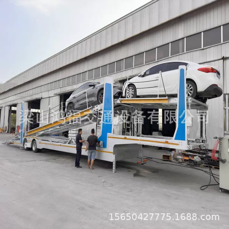 镀锌款轿运车 车身镀锌材质 8位乘用车运输挂车 欧式