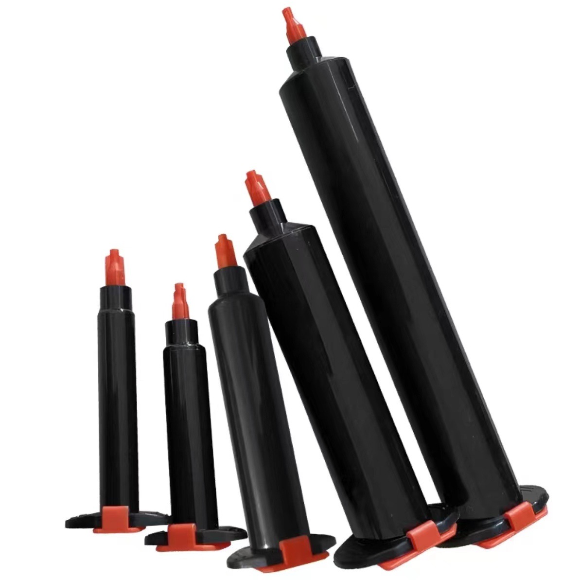 美式点胶针筒UV黑色胶筒咖啡色防紫外线点胶筒加厚原材料塑胶针筒