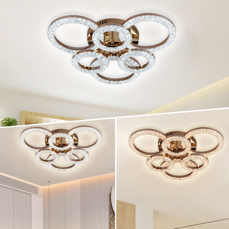 Lámpara de sala de estar transfronteriza Led techo red red roja lámpara de dormitorio simple y moderna lámpara de comedor creativa