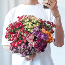 玫瑰干花束真花风干ins网红相框花材复古风家居装饰插花花材批发