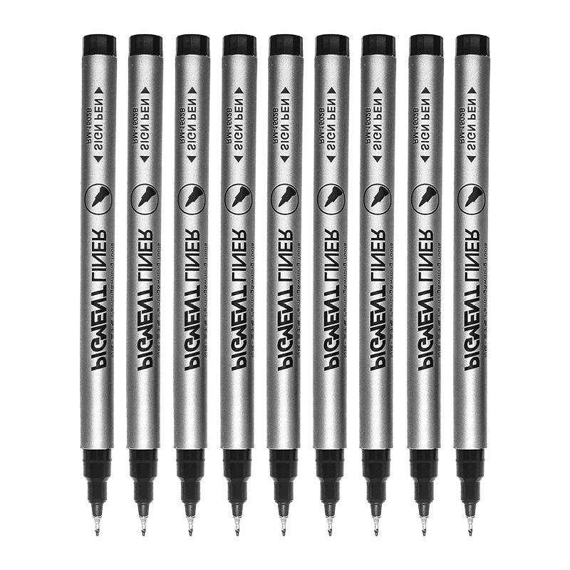 标点勾线笔0.5针管头绘画设计防水专用针管笔草图手绘签字笔