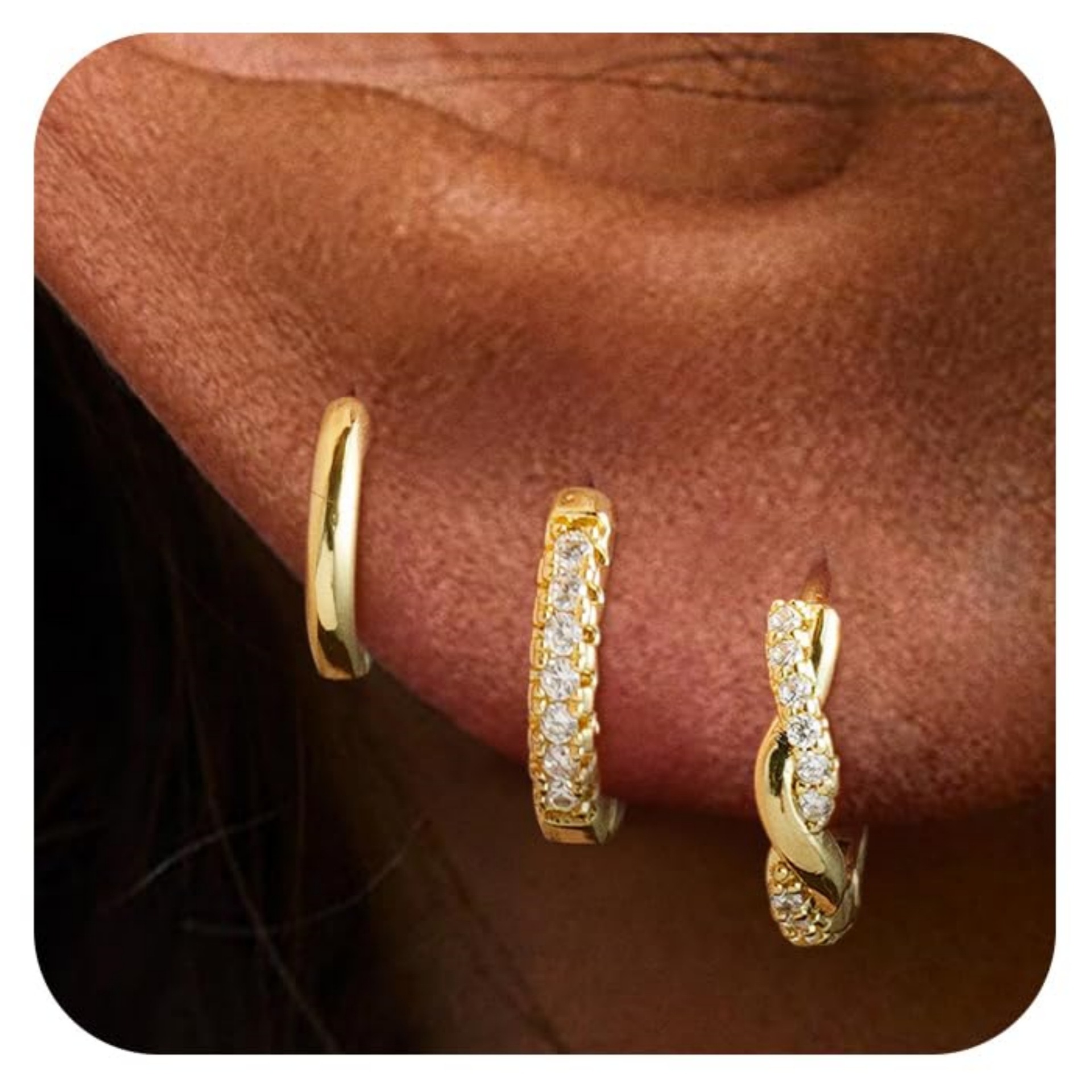 Ohrringe aus Messing mit Echtgoldplattierung, einzigartiges kreatives Design, Zirkonia-besetzte Quasten, Schmuckaccessoires_voghion.com