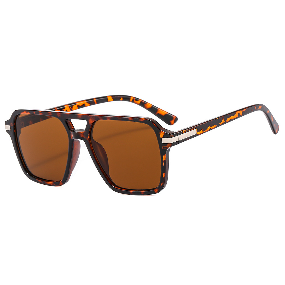 Nuevas gafas de sol de aviador con montura cuadrada de doble viga de estilo europeo y americano de Raine para hombre, gafas de sol ligeras anti-UV para ciclismo al aire libre