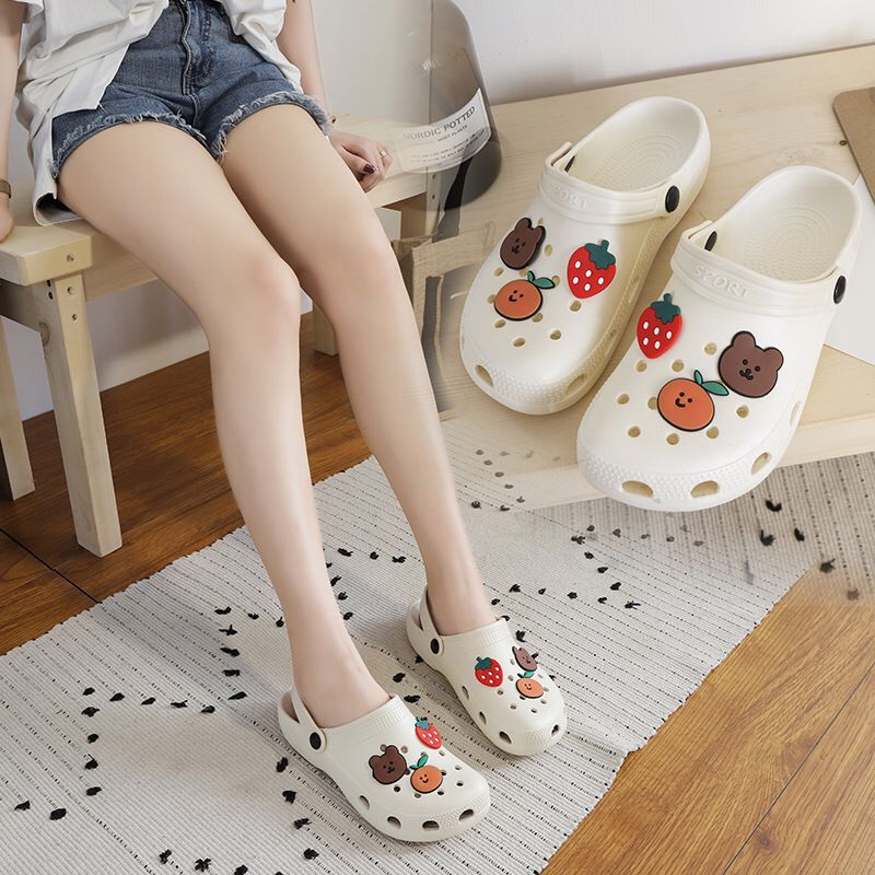 Cave Shoes Women's ins Trendy Internet Popular Cute Girl's Hearts Beach Sandals and Slippers Women's Summer Outwear Shoes