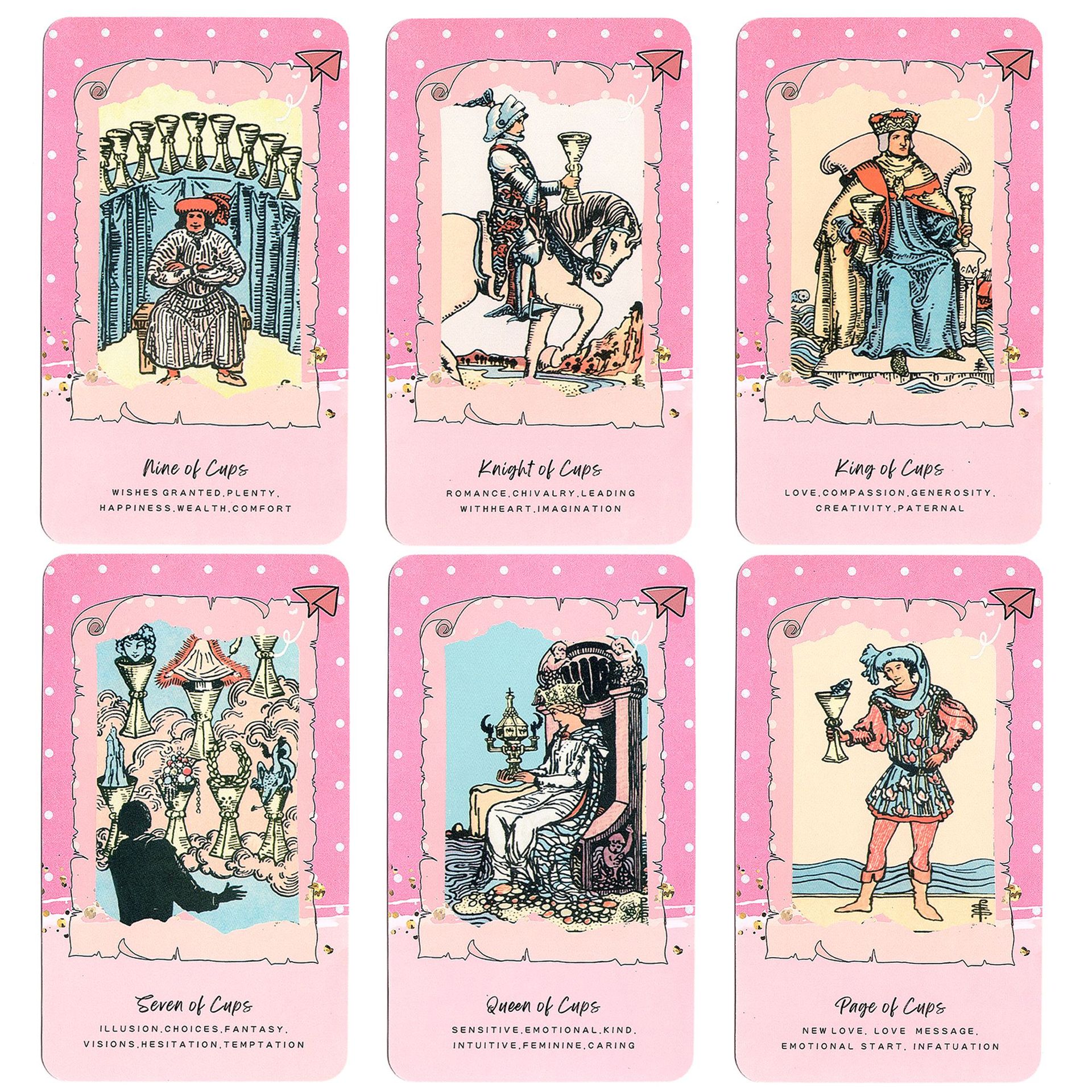 Nuove carte dei tarocchi Waite Classic con parole chiave disponibili in inglese per la vendita transfrontaliera, carte dei tarocchi, carte oracolo_voghion.com