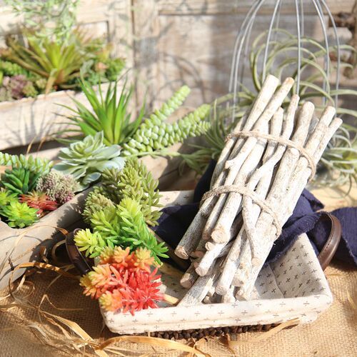 Manufacturer's six-headed jade lotus succulent plant simulation flower garden wedding bouquet flower wall plant wall artificial flower MW17692