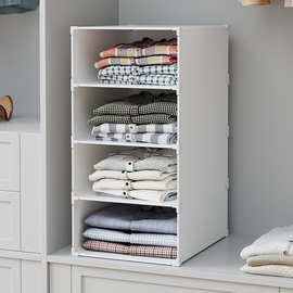 衣柜收纳分层隔板家用衣橱整理收纳自由组合省空间防尘置物架