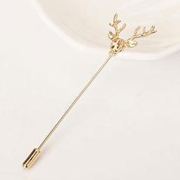 Spilla vintage testa di cervo pin da risvolto per abito uomo_voghion.com