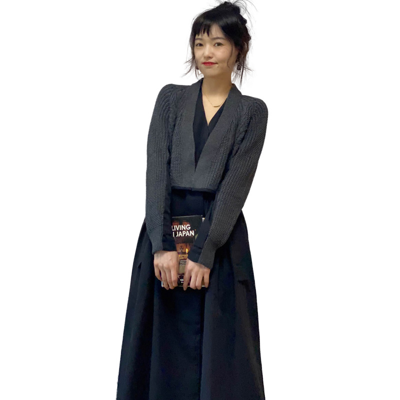 Spring and Autumn New Art Department Senior Sister Han Feng Fake Two-piece Thick Knitted Dress Slim-fit Wool Trench Coat Long Skirt