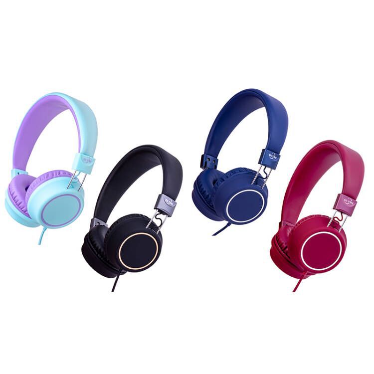 Auriculares con Cable para Niños, Conector Lightning, Colores Verde y Púrpura, Fabricante de Shenzhen, Modelo Privado Transfronterizo