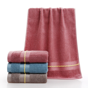 Bamboo fiber towel soft thick fast absorbent face towel lint free adult printable logo towel wholesale